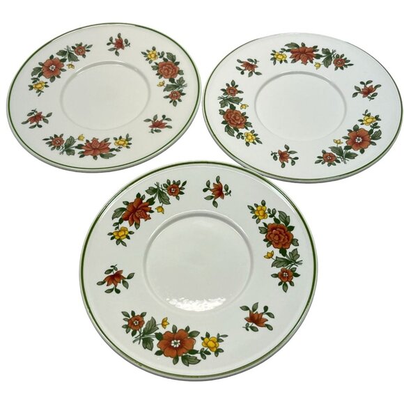 Villeroy and Boch Summerday Tea Cups with Saucers Lot of 3 Vintage Flowers 1970s - Picture 5 of 13